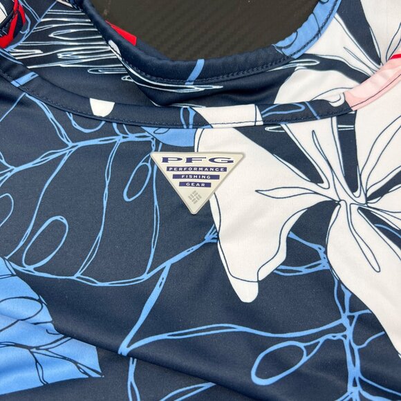 Columbia Womens PFG Freezer III Tank Dress Size Medium Outdoor Sleeveless Floral - Picture 5 of 8